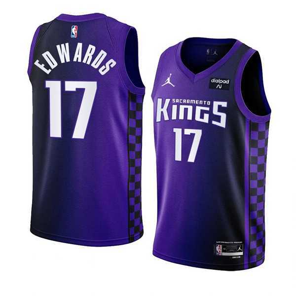 Men%27s Sacramento Kings #17 Kessler Edwards Purple 2023-24 Statement Edition Swingman Stitched Jersey Dzhi->sacramento kings->NBA Jersey